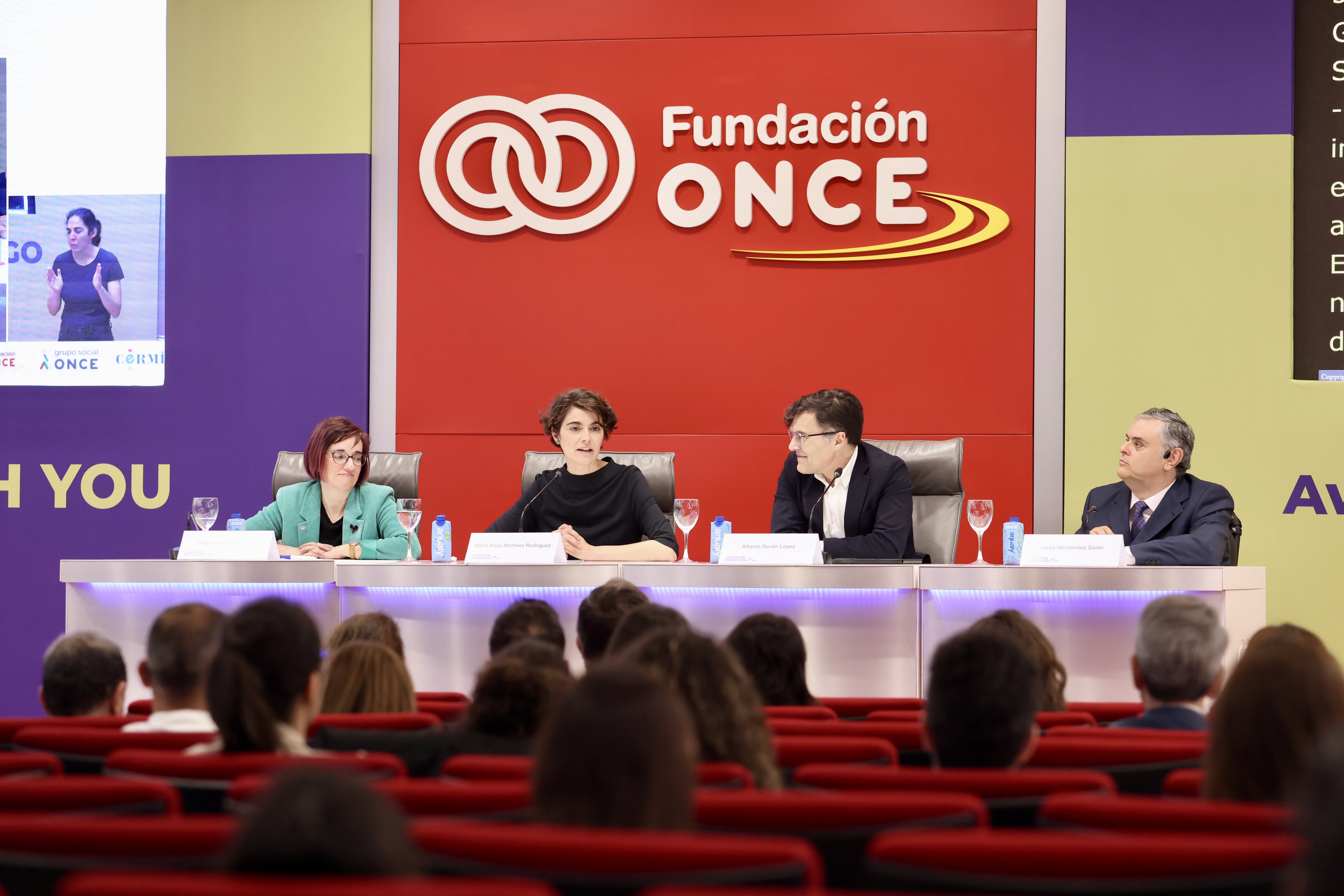 Mesa de inauguración de la Jornada AccesibleEU