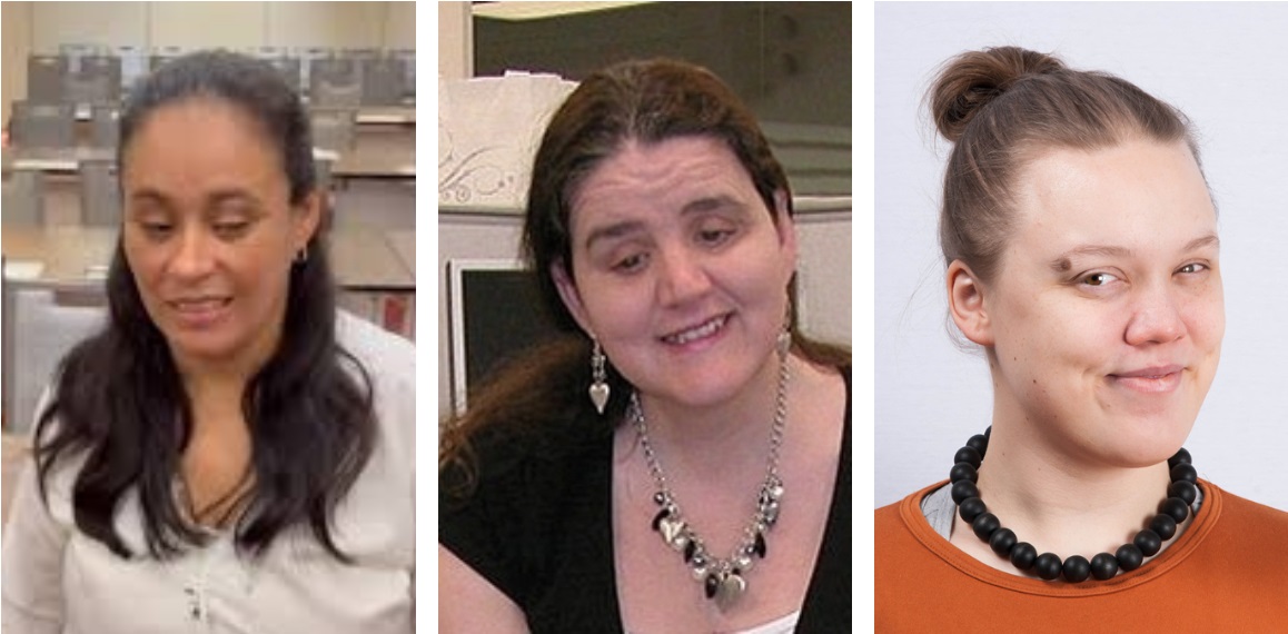 De izda. a dcha. Gladis Díaz, Martine Abel-Williamson, y Titti Matsinen