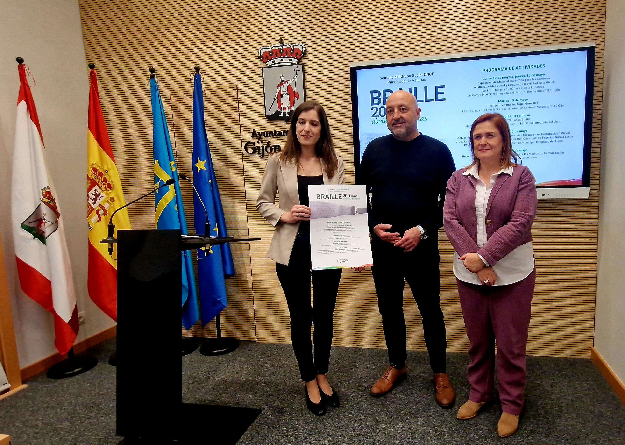 Presentación en Gijón de las actividades de la Semana del Grupo Social ONCE