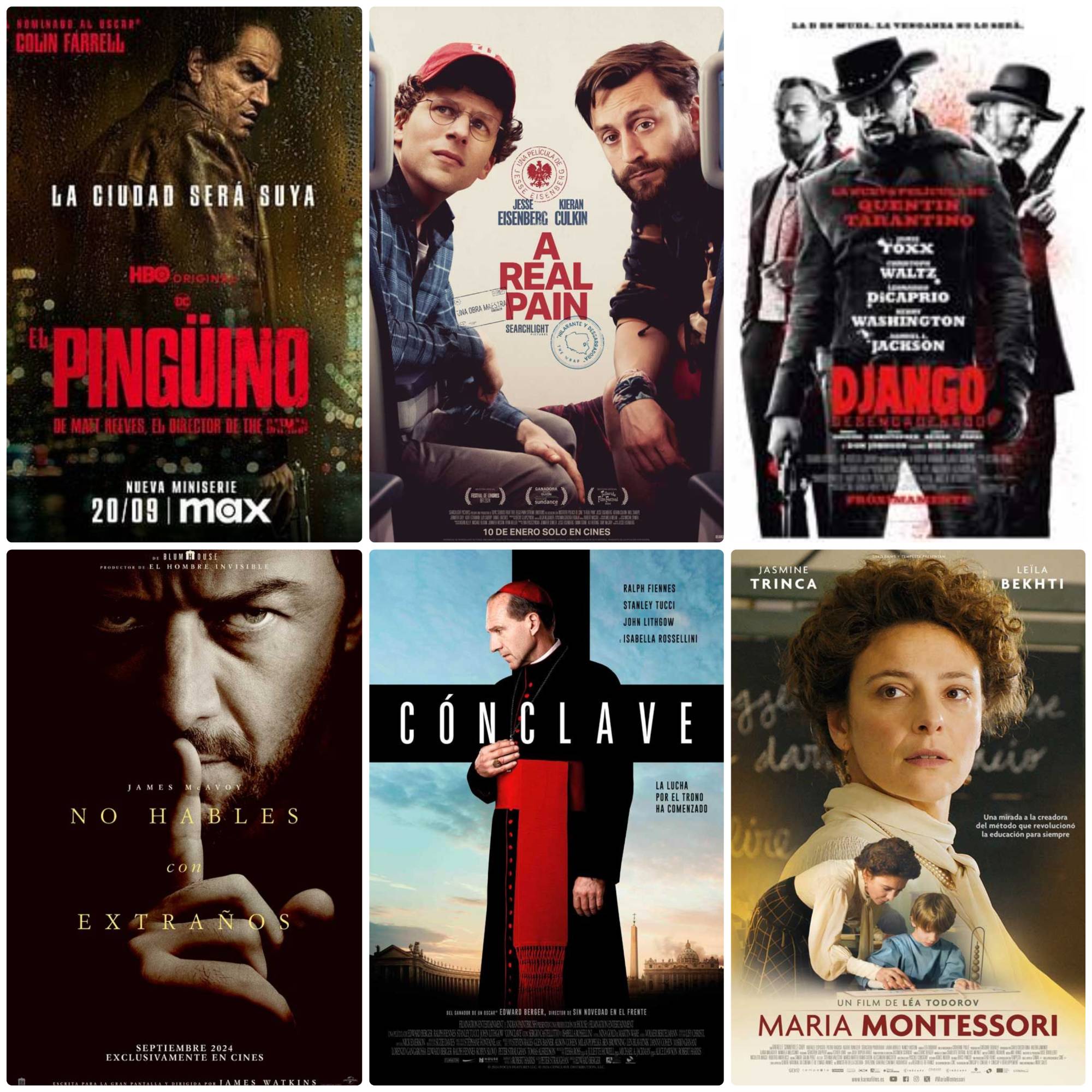 Collage con los carteles de las diferentes películas