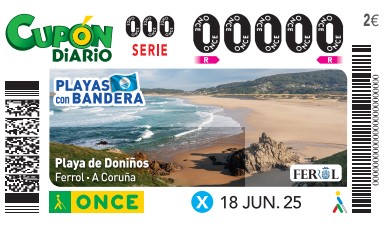 Primer cupón de la colección “Playas con bandera”