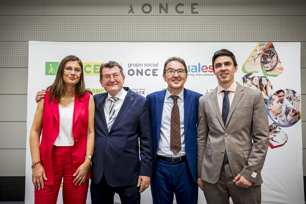 Virginia Castellano, Ángel Sánchez, Andrés Ramos y Román Martínez