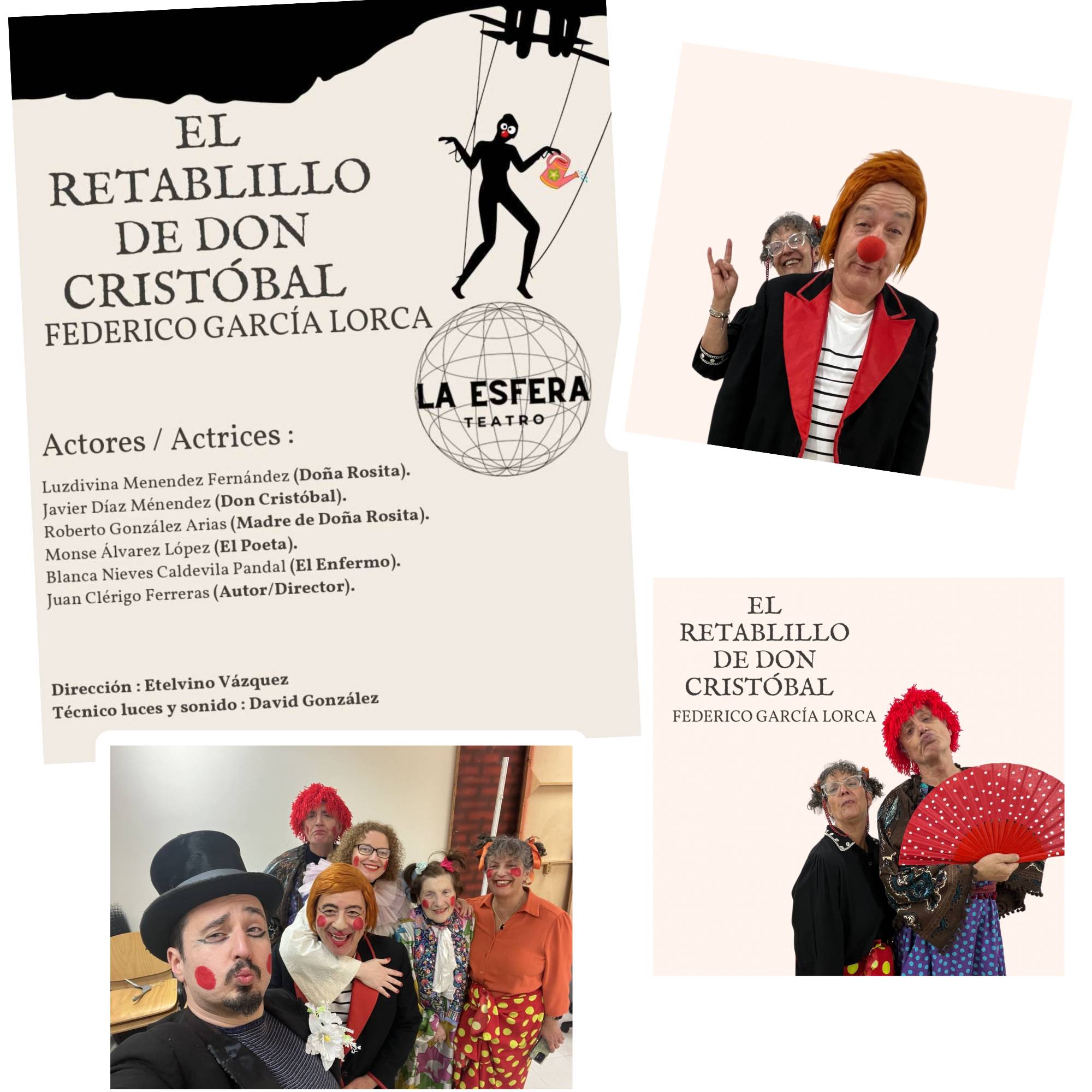 Collage de 'El retablillo de Don Cristóbal'