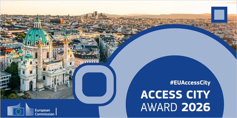 Diapositiva cartel del Premio Ciudad Europea Accesible 2026