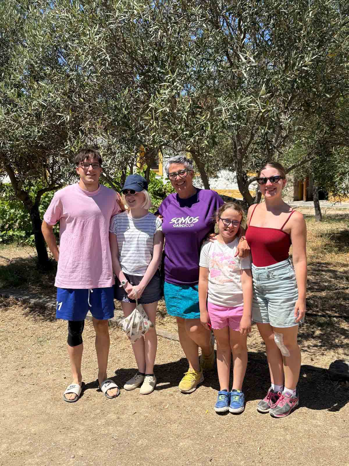 Víctor, María, Asun, Lucía y Marta (de izda. a drcha.)
