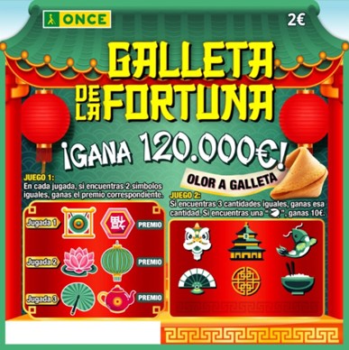 Boleto del Rasca Galleta de la fortuna