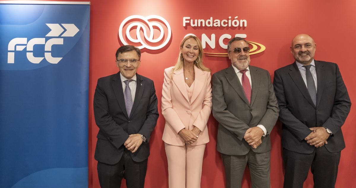 Alberto Durán López, Esther Alcocer Koplowitz, Miguel Carballeda y Pablo Colio Abril | Foto de Inserta Empleo