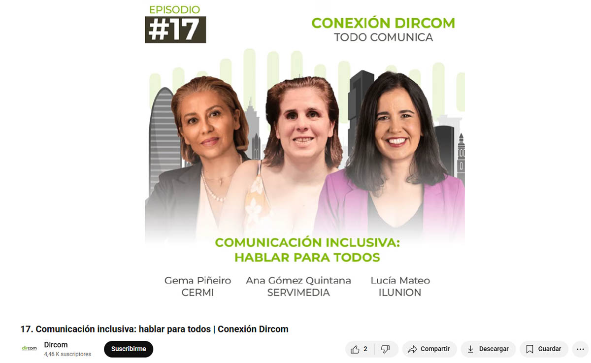 Portada del podcast con la imagen de las participantes