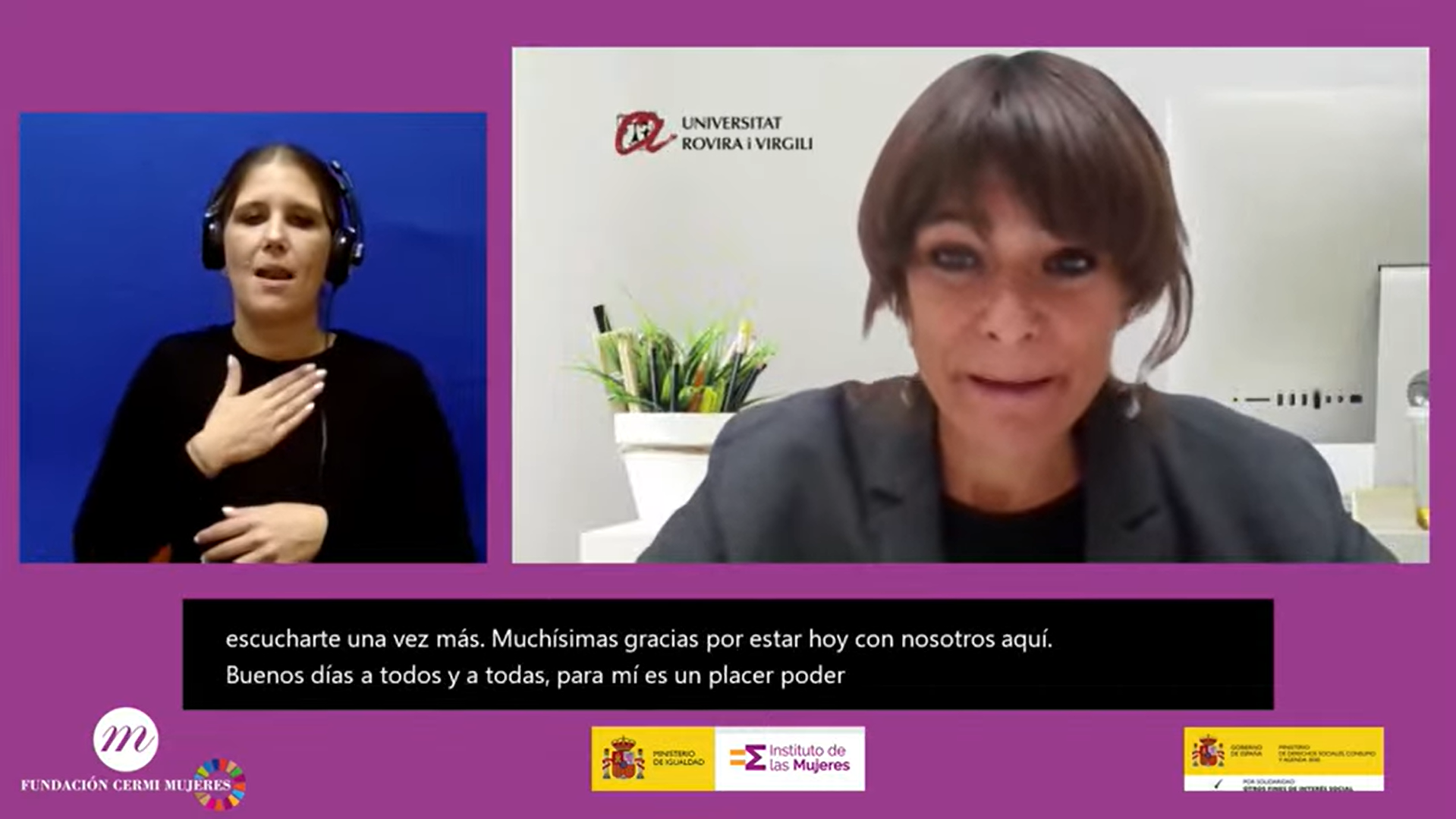 Susana Borrás durante su intervención
