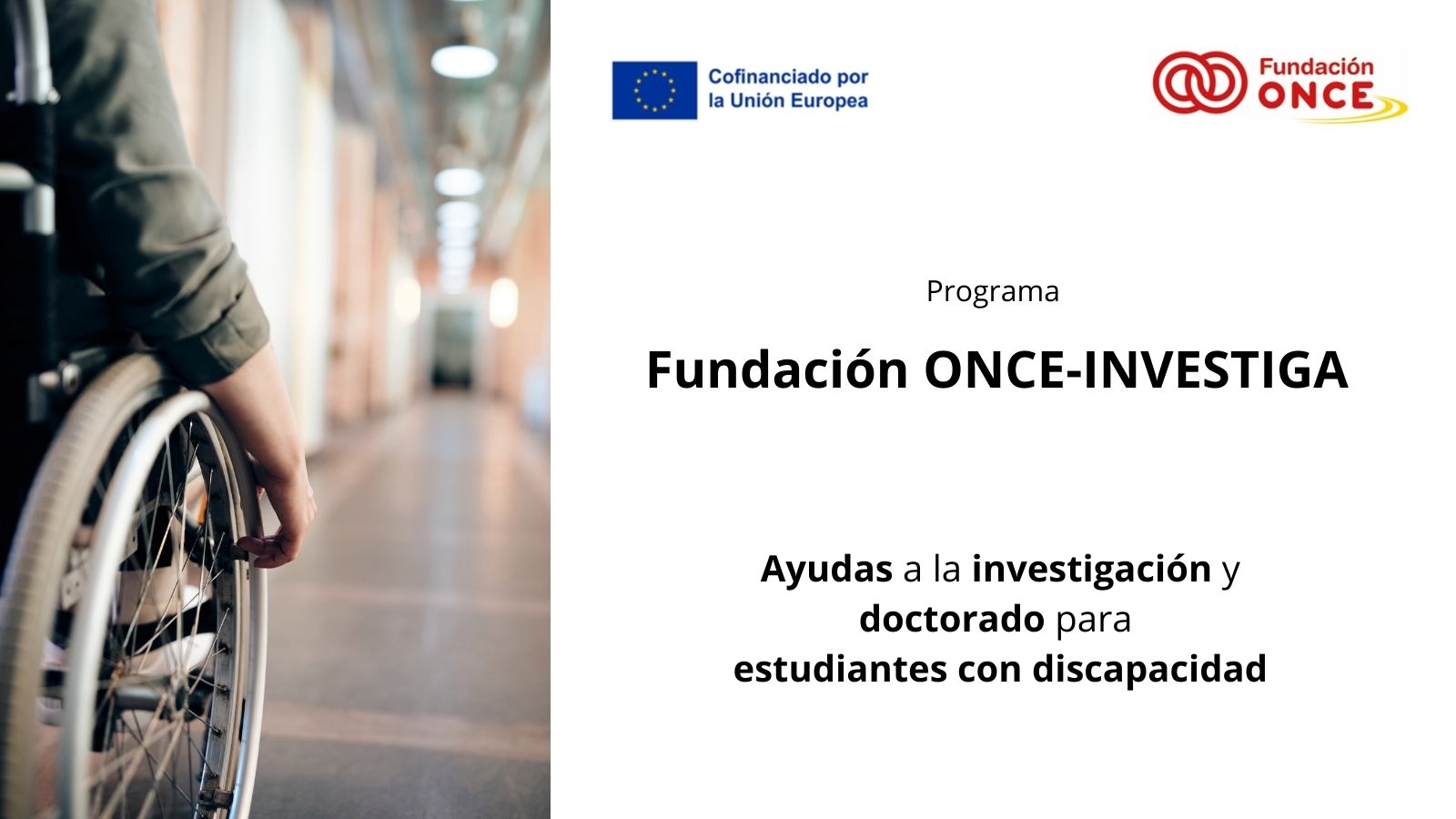 Cartel de la convocatoria de las becas