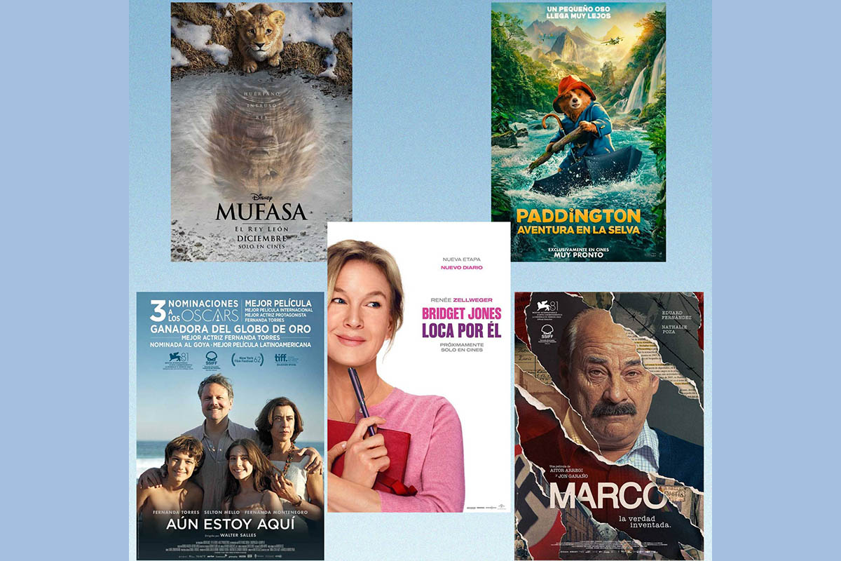 Collage con los carteles de las diferentes películas