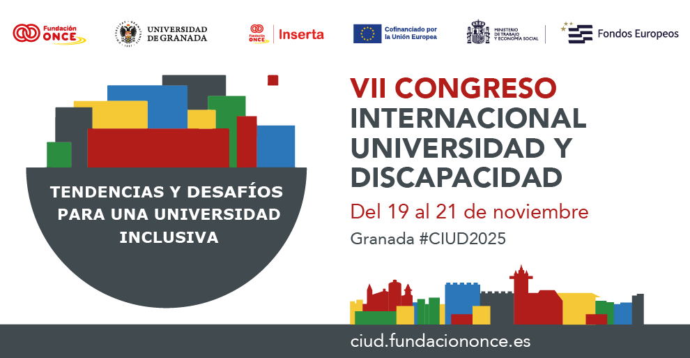 Cartel del Congreso Internacional Universidad y Discapacidad de Granada