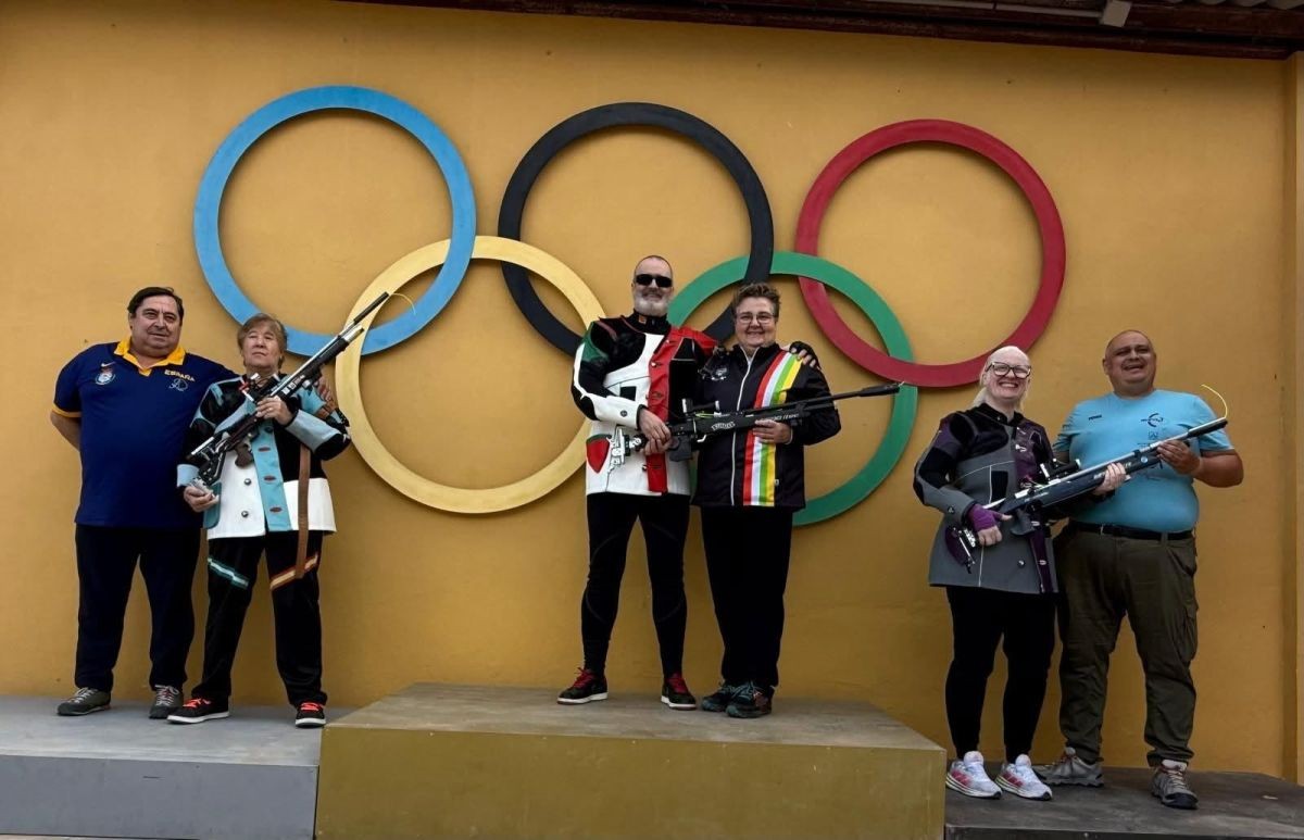 Pódium del Campeonato de España de Tiro para Ciegos | Foto de ONCE