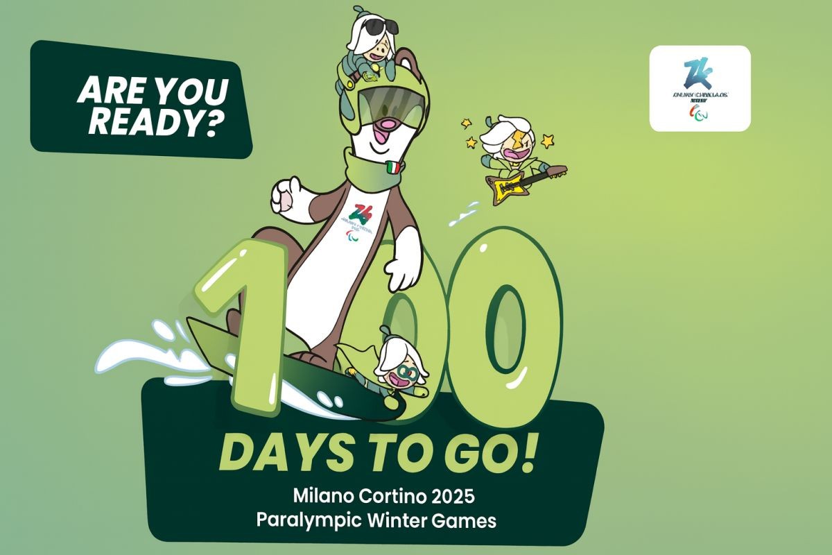 Imagen con la cuenta atrás de 100 días para los Juegos Paralímpicos de Milán Cortina 2026