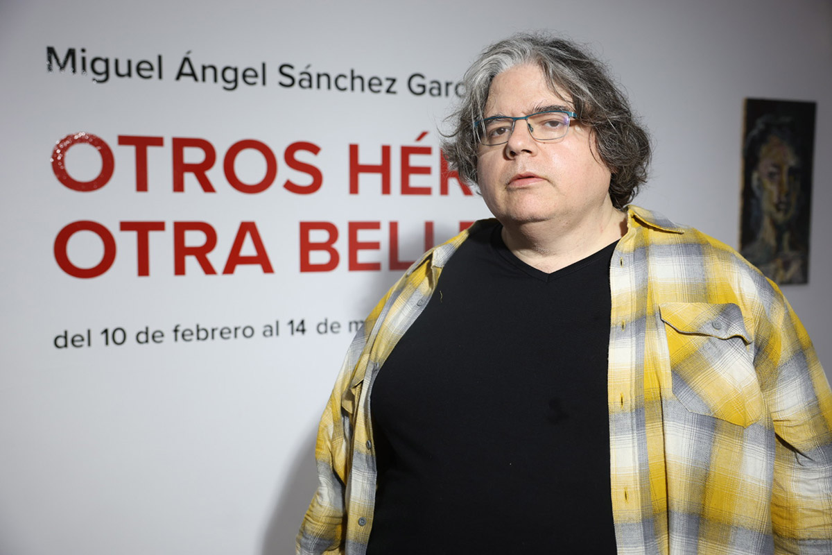 Miguel Ángel Sánchez García en la inauguración