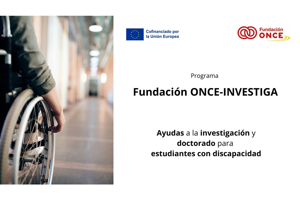 Cartel anunciando la convocatoria de las becas