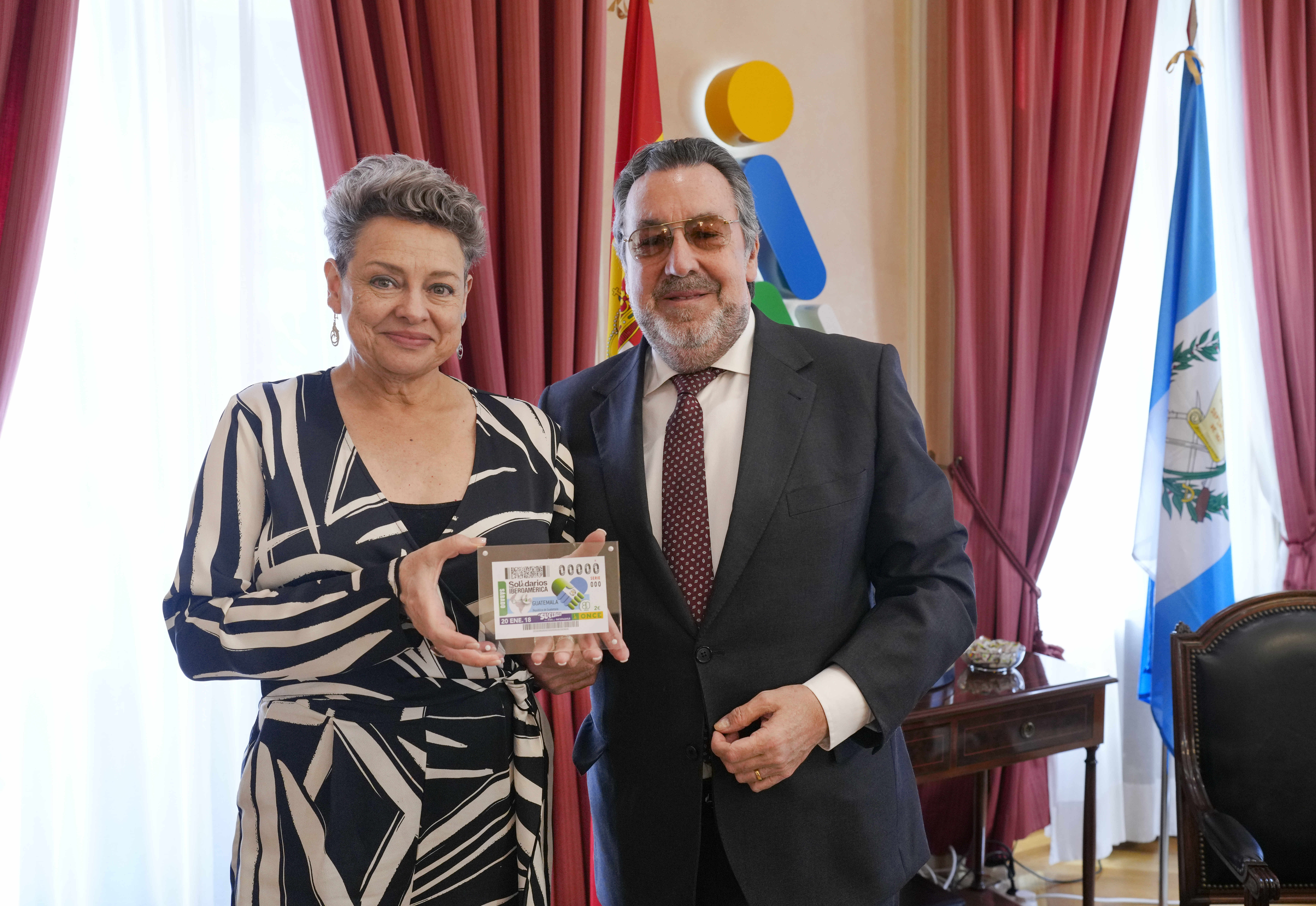 Primera dama de Guatemala y Miguel Carballeda