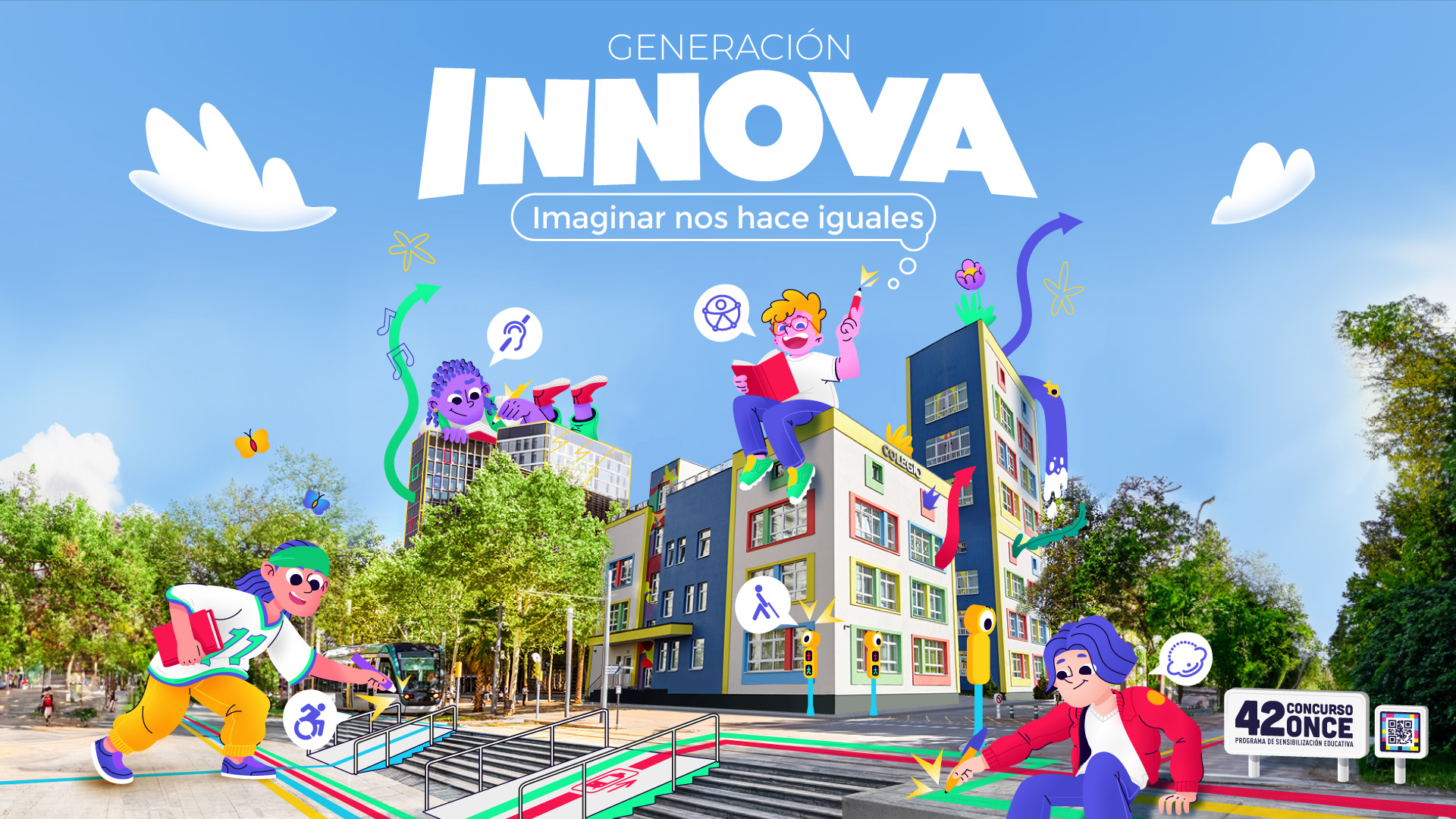 Imagen de la cartela del 42 Concurso Escolar ONCE