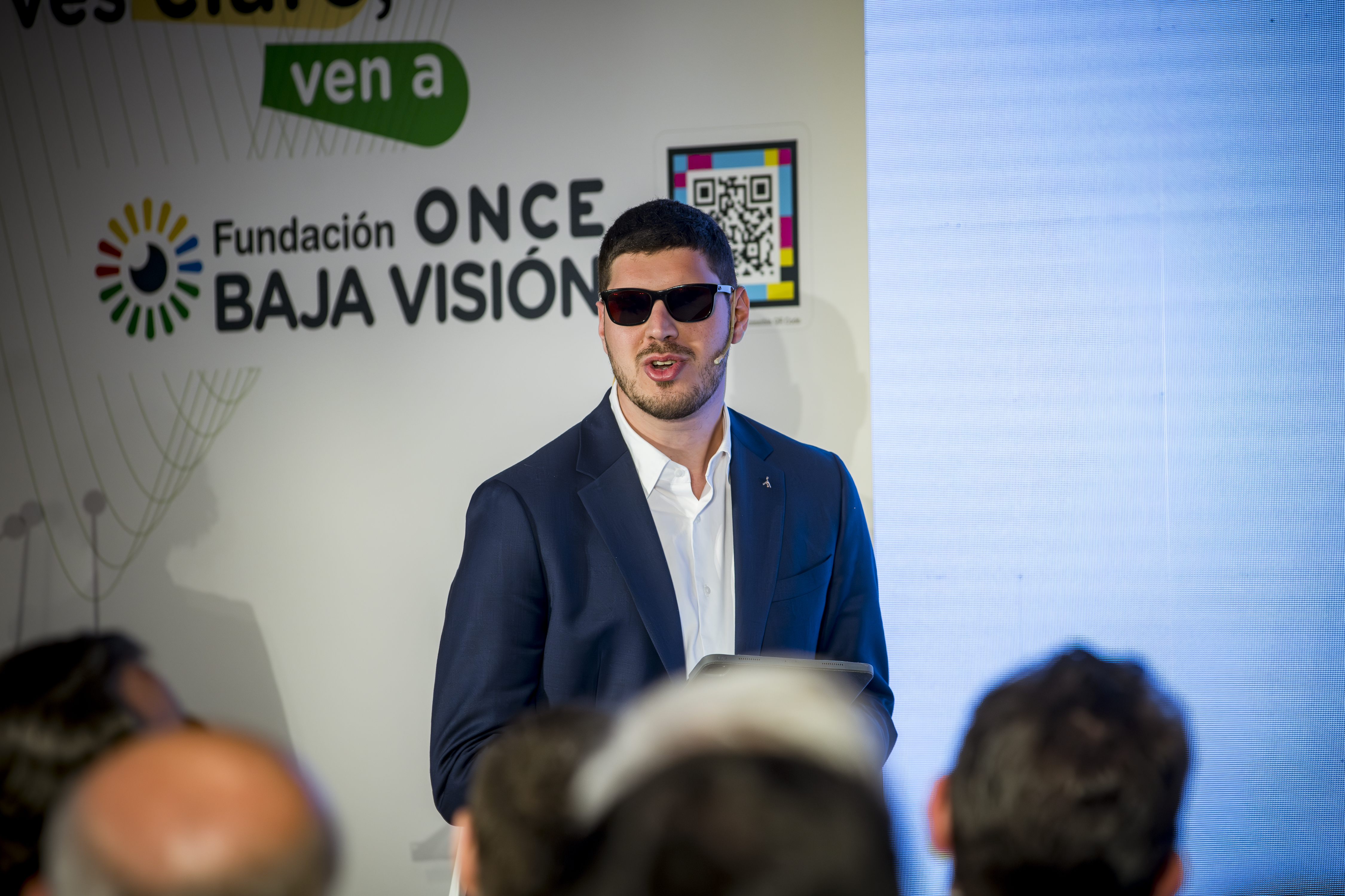 Adonay Viera en el acto de presentación de la FOBV el pasado año en Madrid