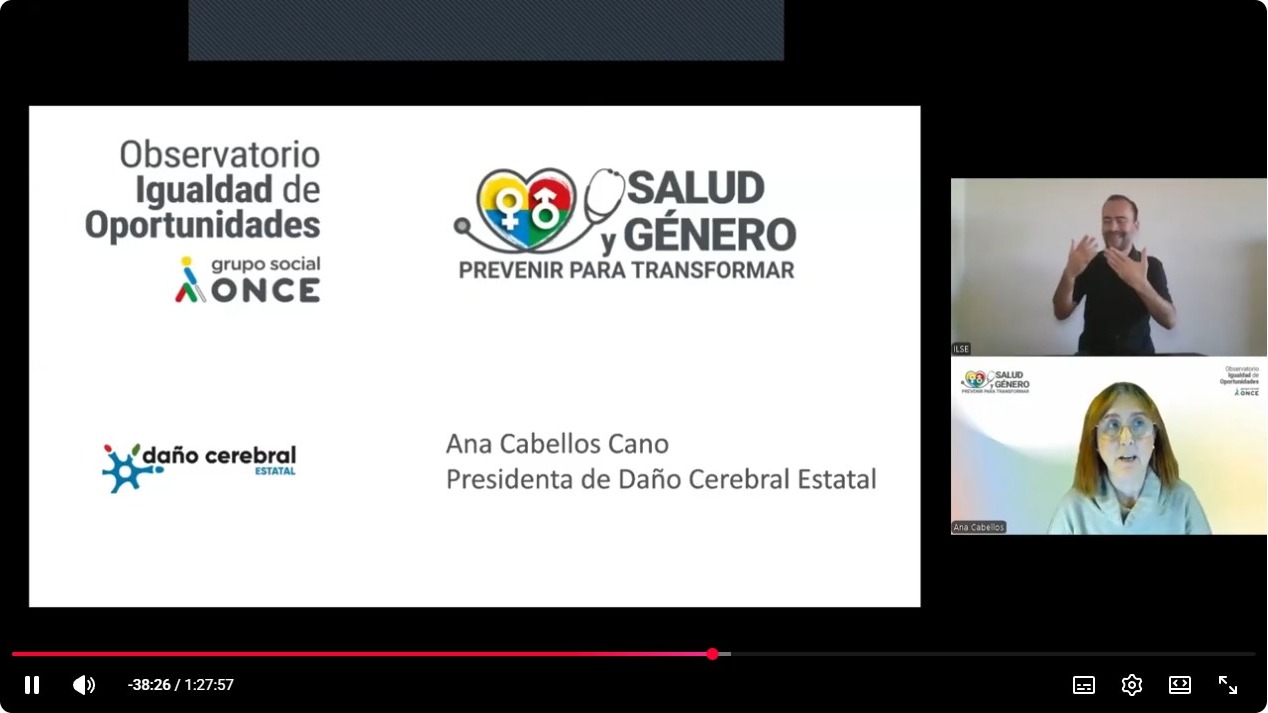 Ana Cabellos durante su intervención