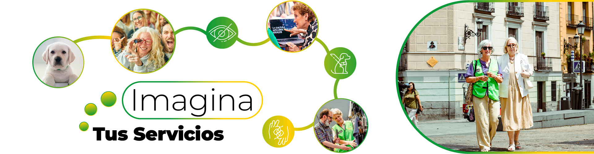 Banner gráfico del proyecto Imagina tus servicios