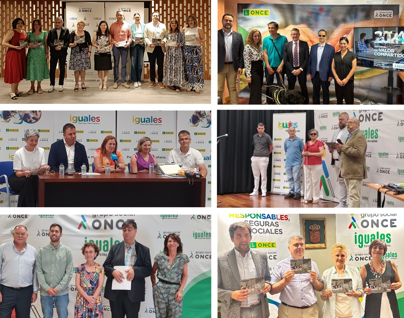 Fotos de familia de las presentaciones del IVC en Aragón, Asturias, Cantabria, Canarias, La Rioja y Navarra