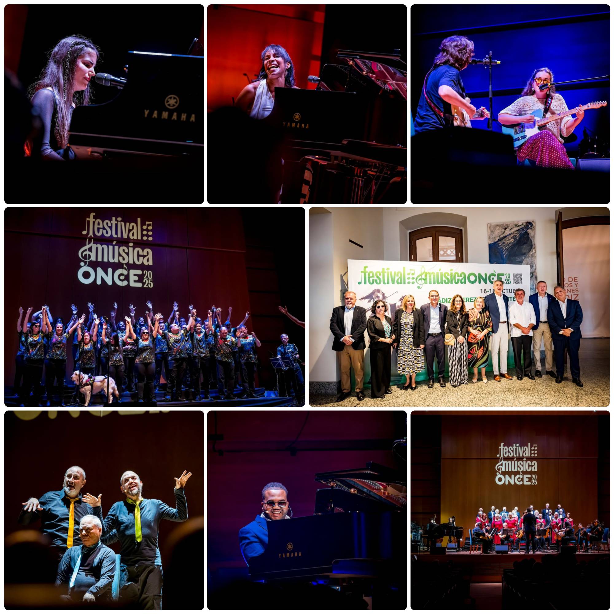 Collage con las actuaciones de la clausura