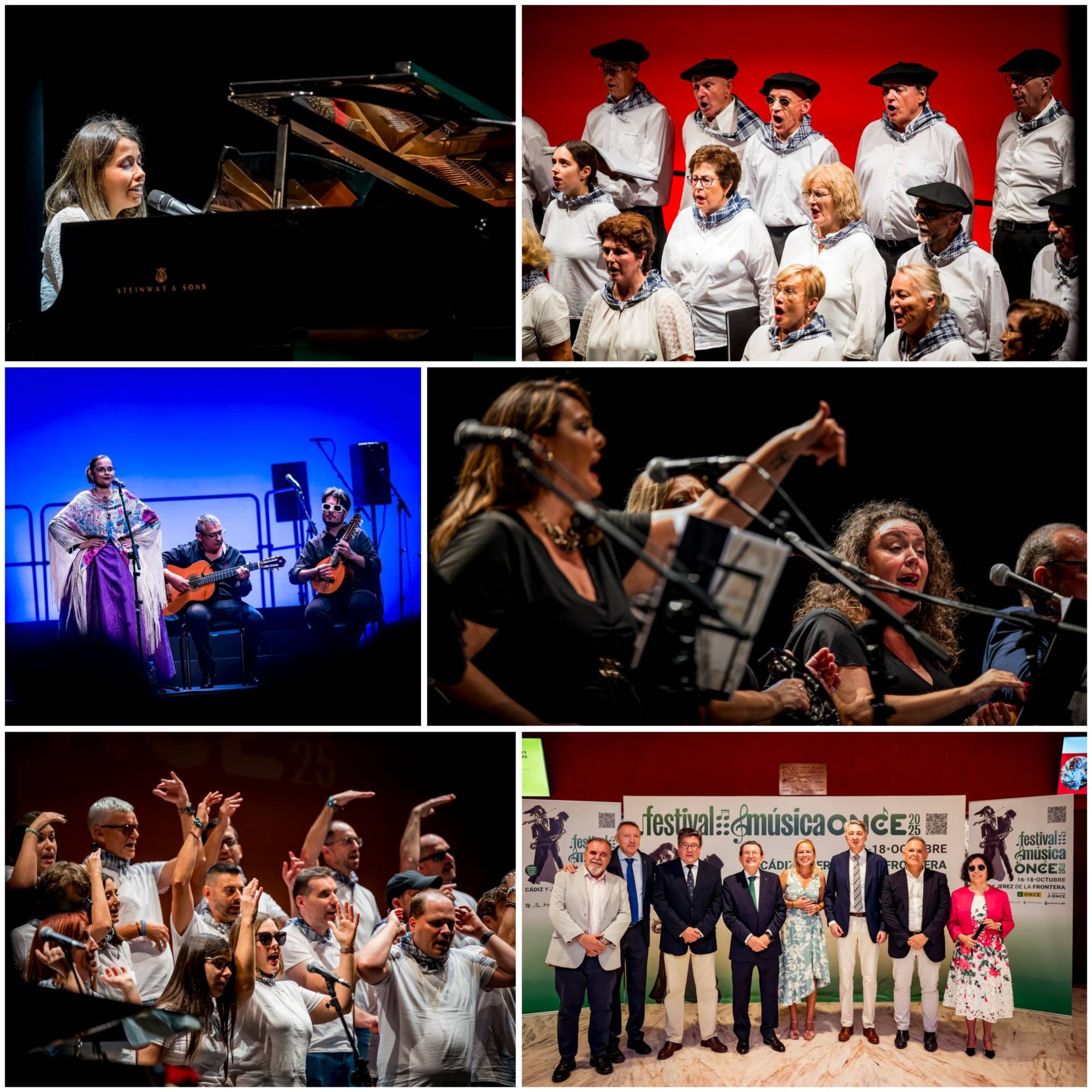 Collage con las actuaciones de la inauguración