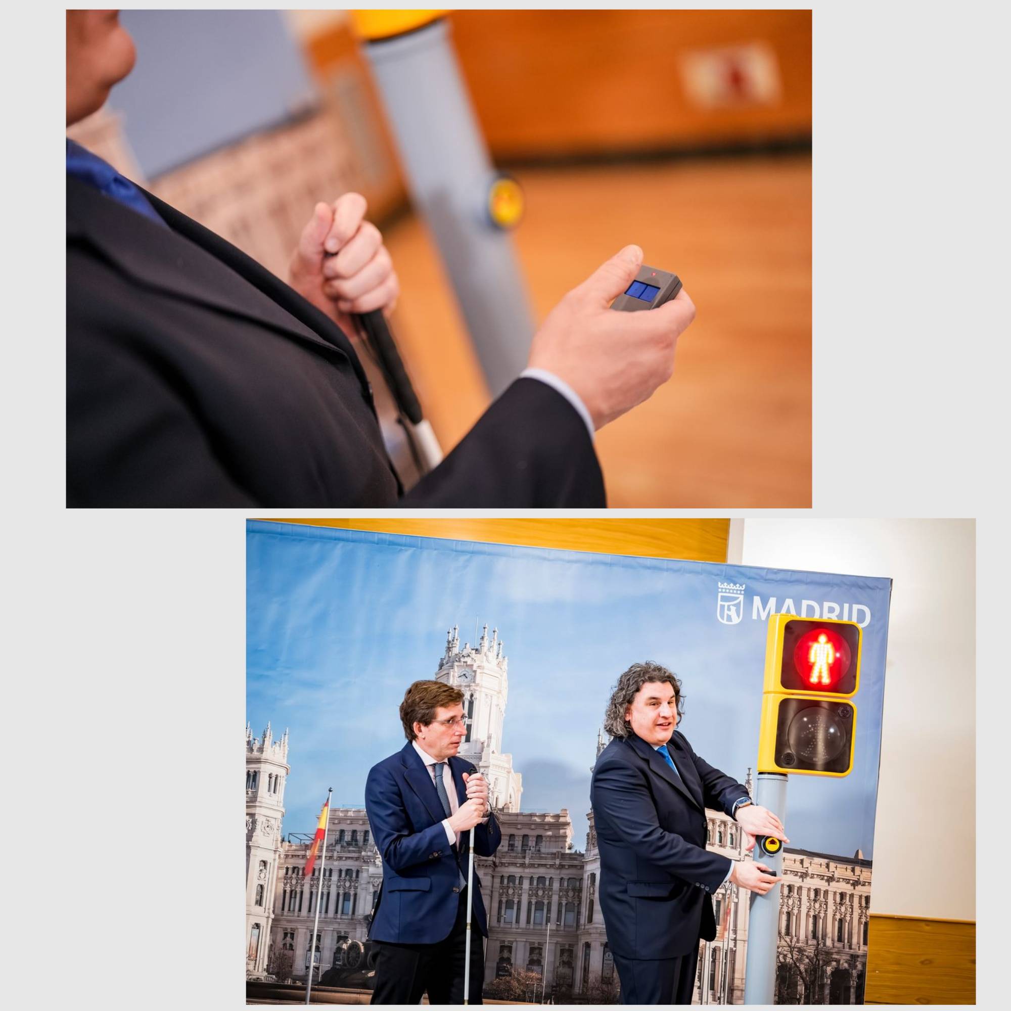 Luis Palomares le muestra al alcalde el funcionamiento