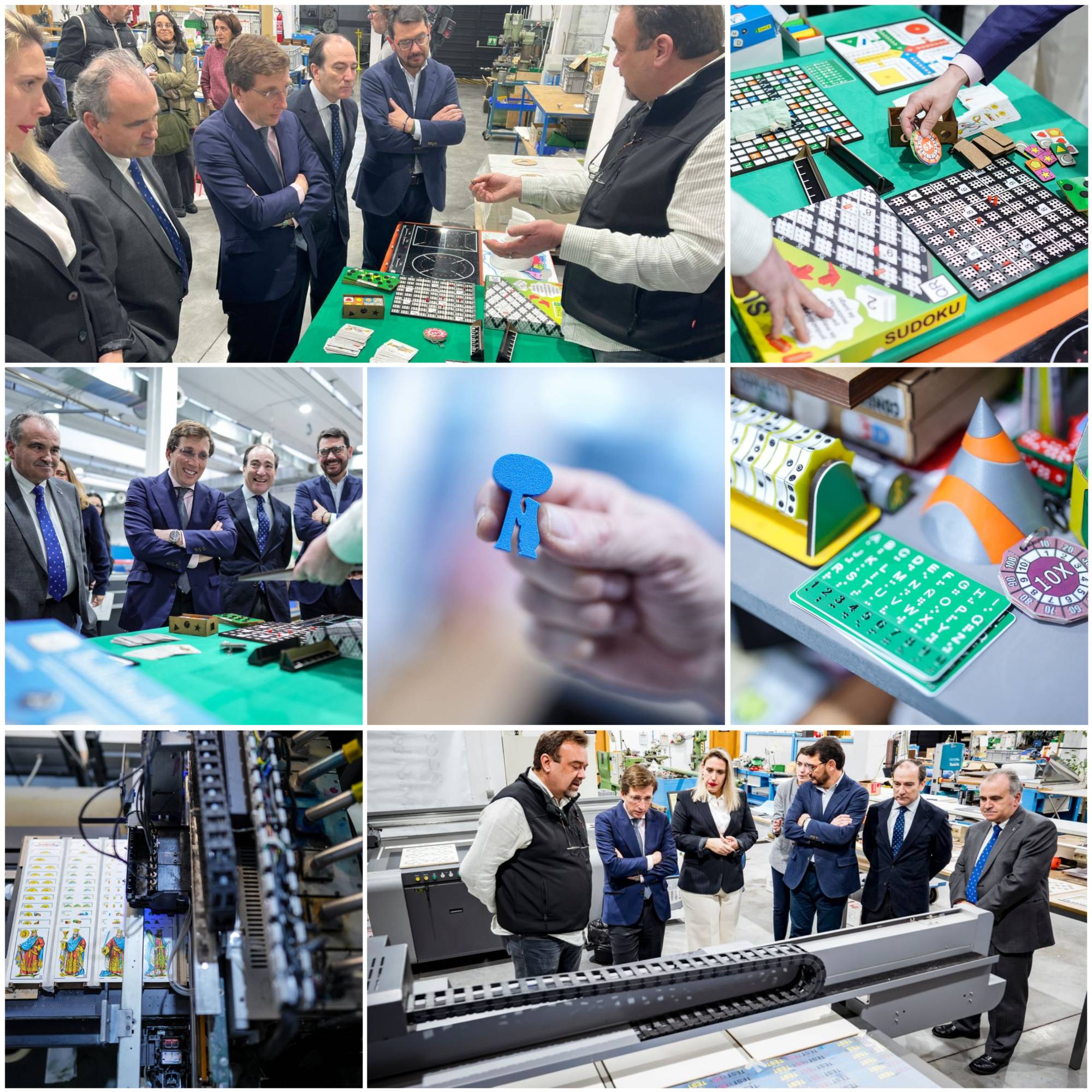 Collage con varios momentos de la visita