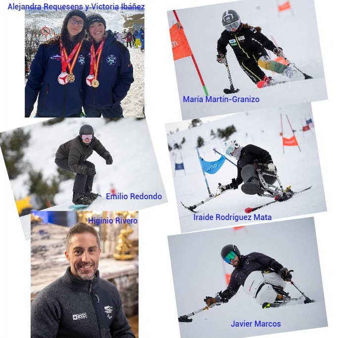 Deportistas del equipo paralímpico español