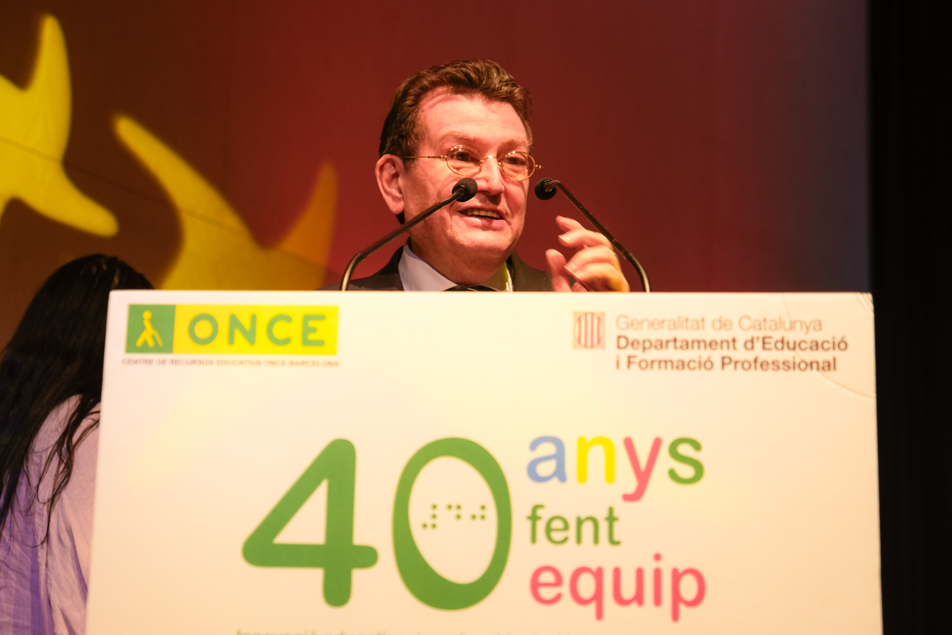 Momento de intervención de Ángel Sánchez