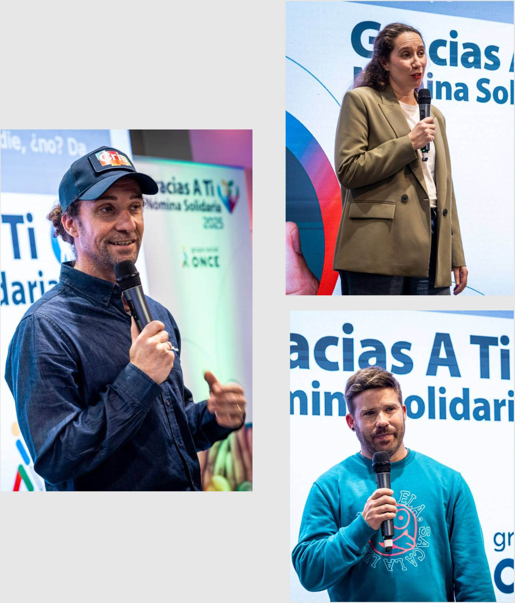 José Álvarez, Andrea Ríos y Sergio Amengual