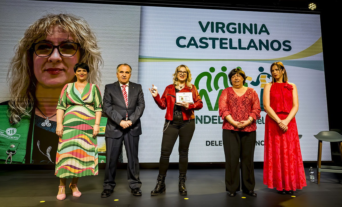 Mª Carmen Hidalgo en la gala de vendedores
