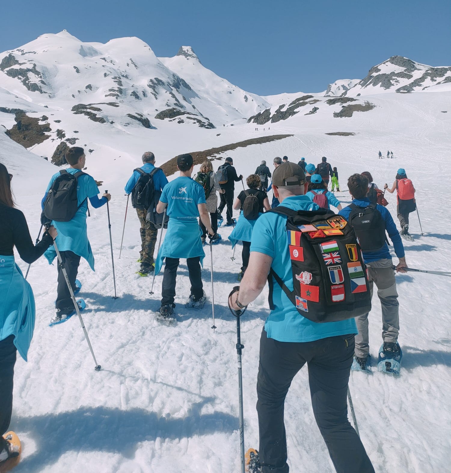 Otro momento de la excursión en Formigal