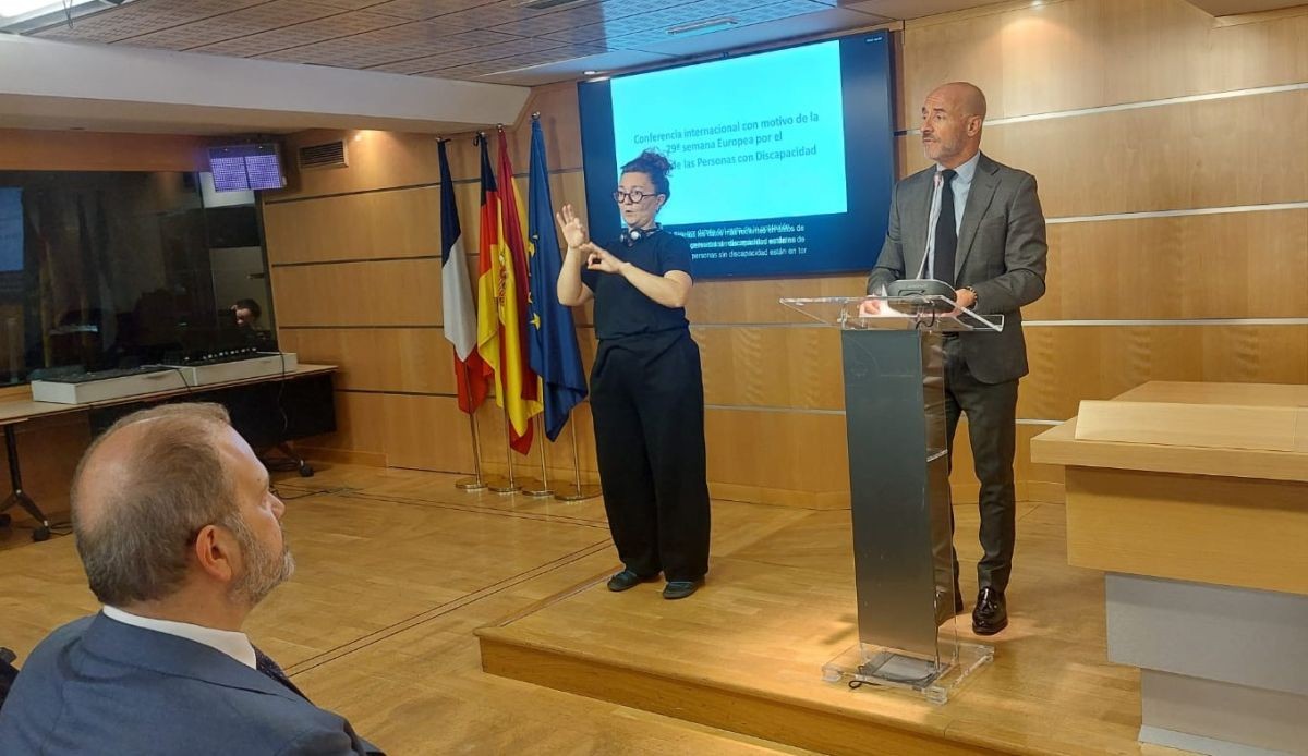 Celada durante su intervención en la conferencia