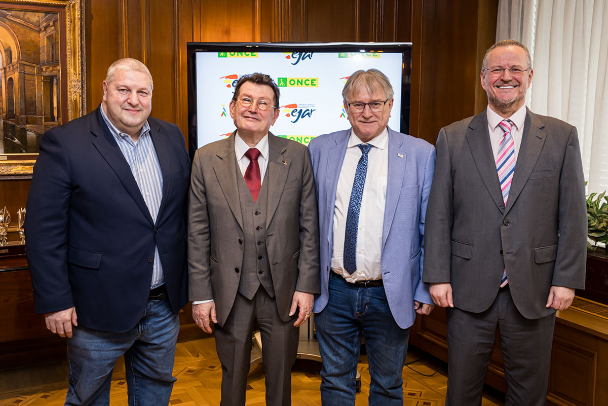 De izda. a drcha.: Gerardo Rodríguez, Ángel Sánchez, Máximo Gutiérrez y Patricio Cárceles