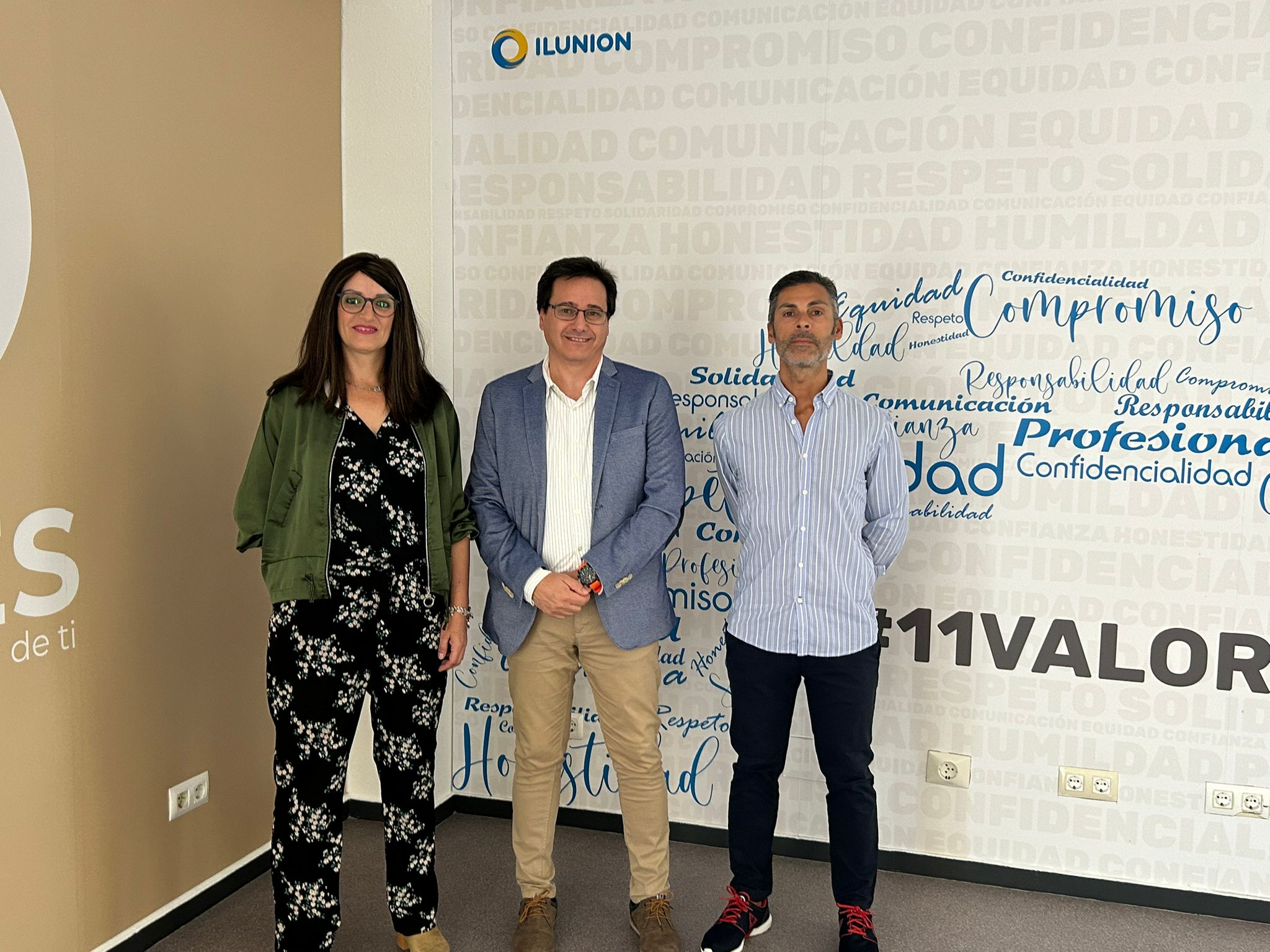De izda. a drcha. Lucía, Agustín y Gonzalo