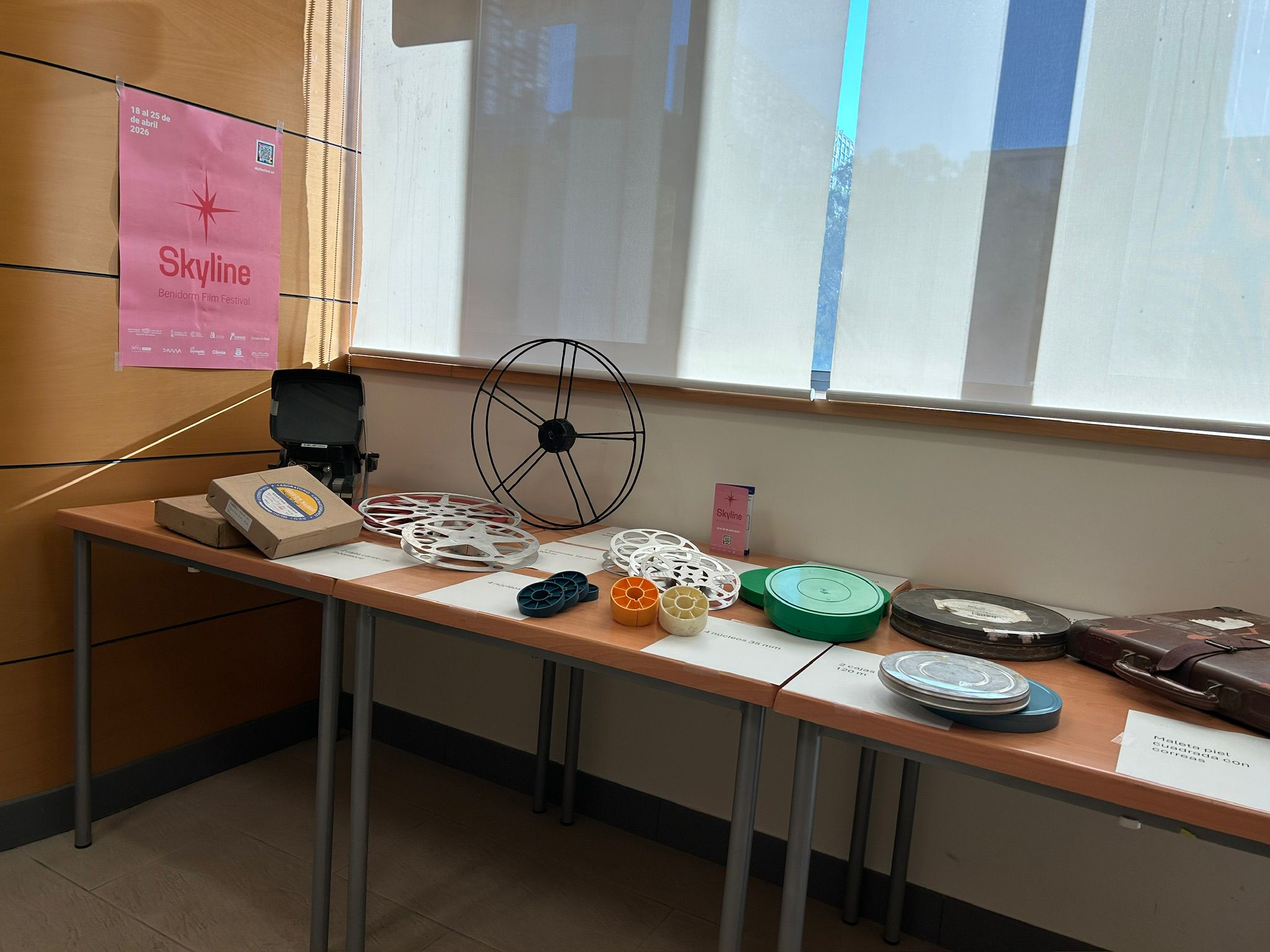 Material de la exposición del cine