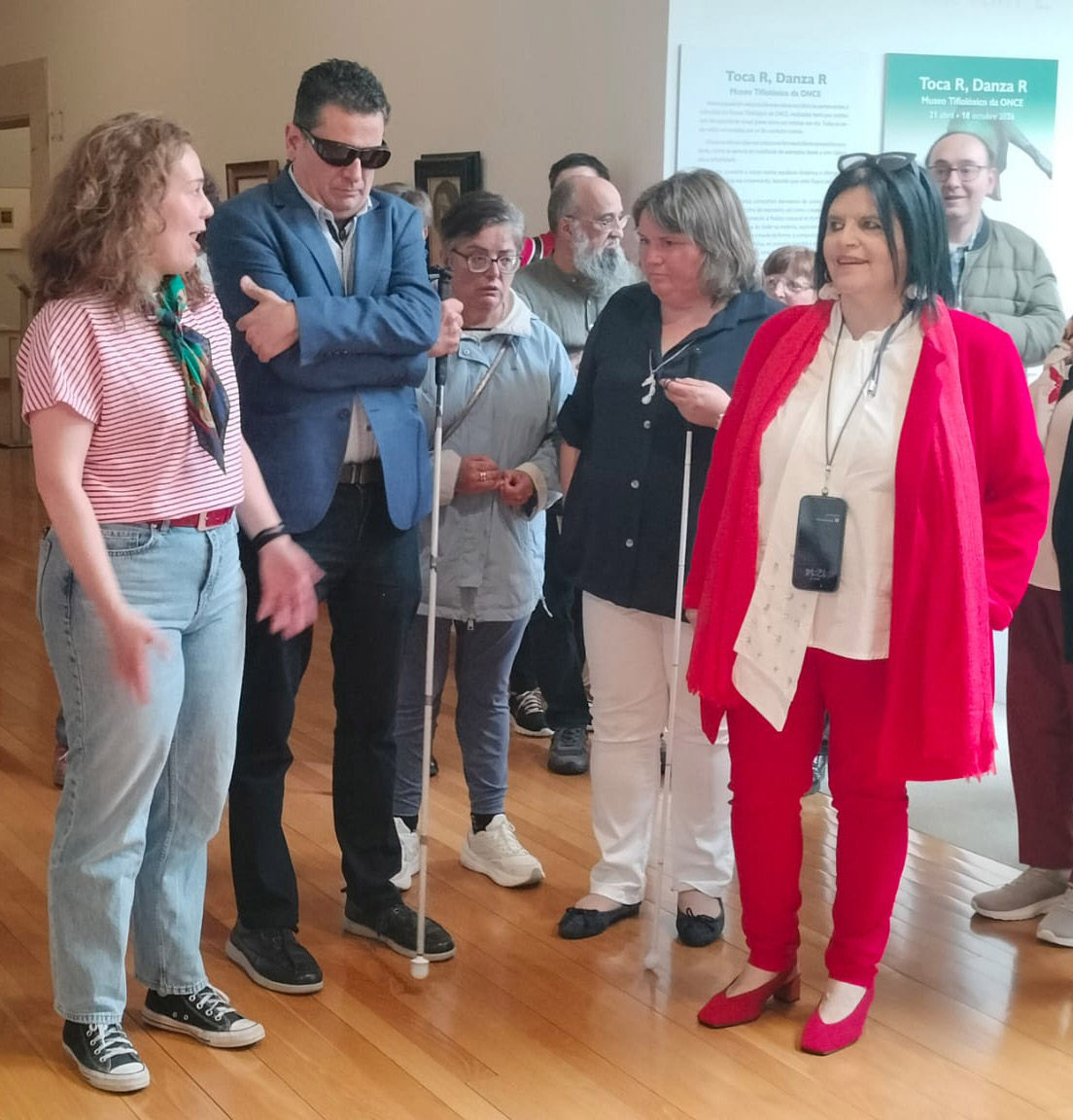 Las autoridades en el momento de la inauguración