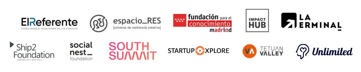 Conjunto de logos de empresas y entidades colaboradoras