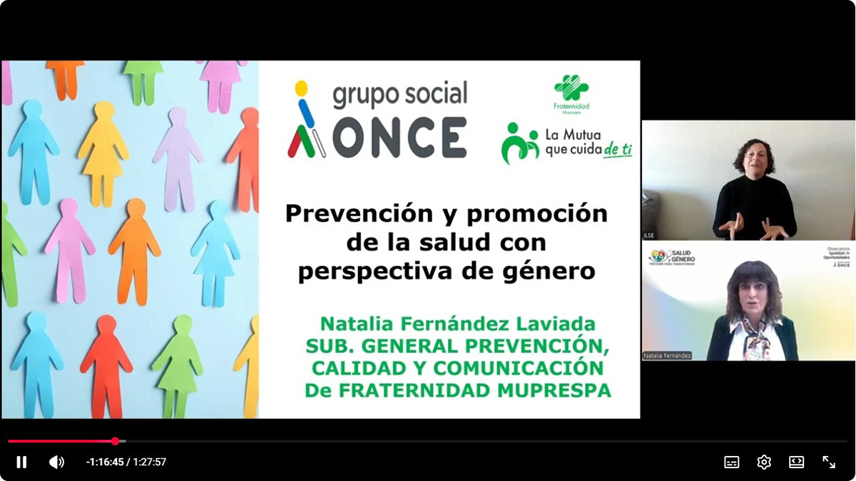 Natalia Fernández durante su intervención