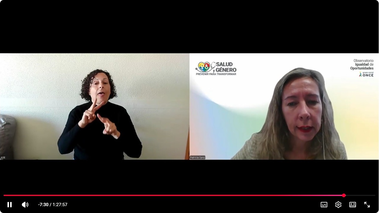 Patricia Sanz durante su intervención