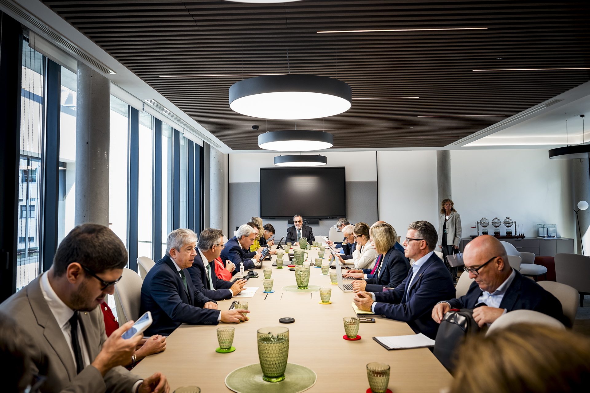 Momento de la reunión del Pleno del Consejo General en la sede de la delegación de la ONCE en Valladolid